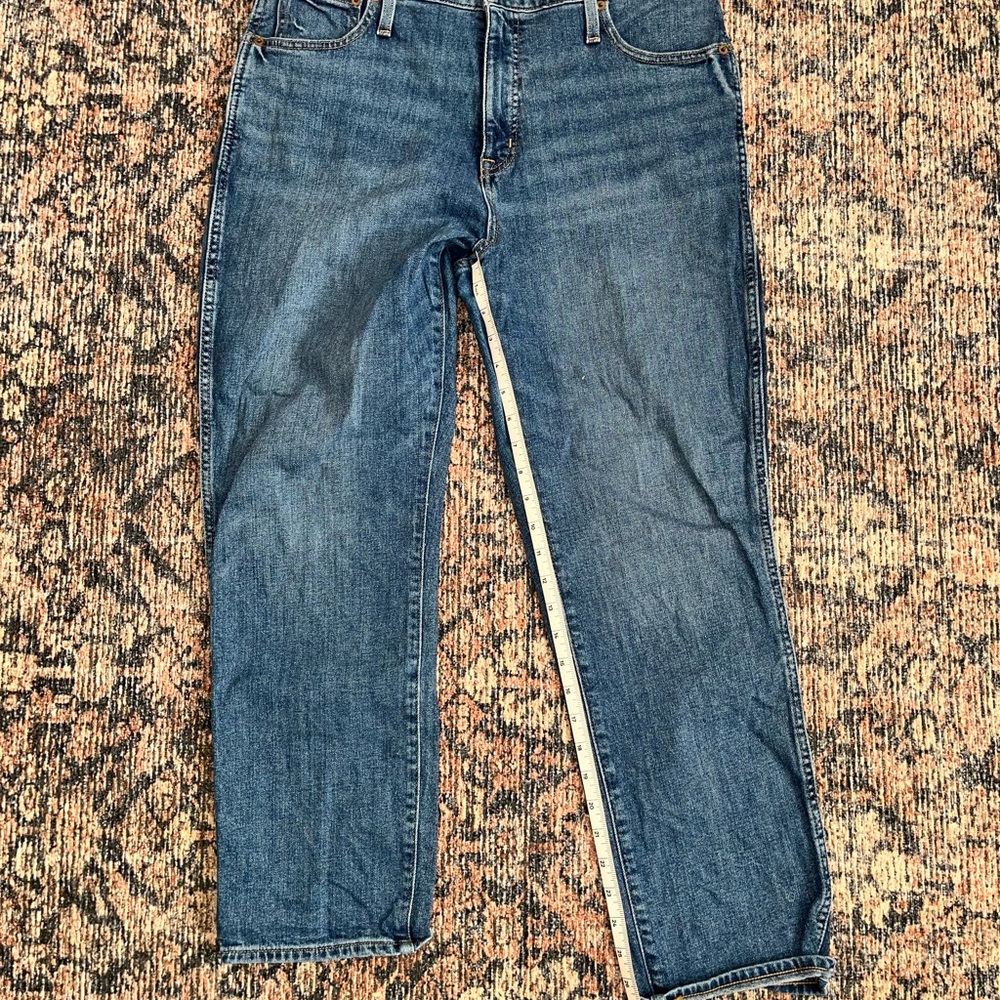 J. Crew Blue Straight-Leg Jeans